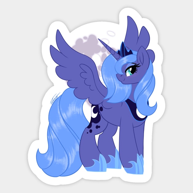 Princess 'Woona' Luna Sticker by Marie Oliver